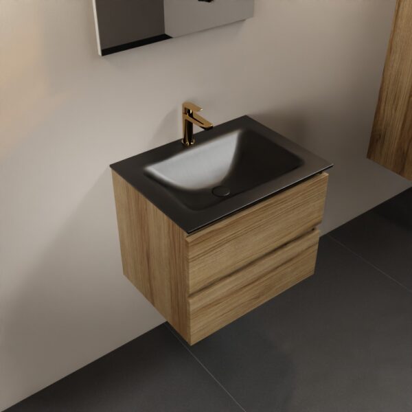 MONDIAZ AIVY 60cm badmeubel Chai, wastafel Urban solid surface midden 1 kraangat