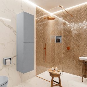 MONDIAZ BEAM 160cm kolomkast kleur Plata met 2 deuren
