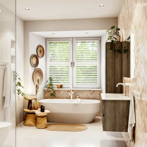 MONDIAZ VICA 80cm badmeubel onderkast Dark Brown Grey 2 lades. Wastafel Denia midden 1 kraangat, kleur Glanzend Wit met spiegel LED.