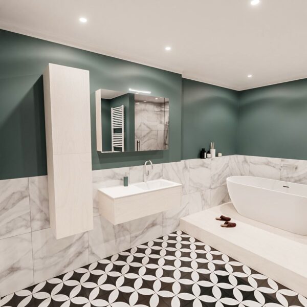 MONDIAZ LUSH 100 badmeubel underlayment 1 lade wastafel rechts 1 kraangat