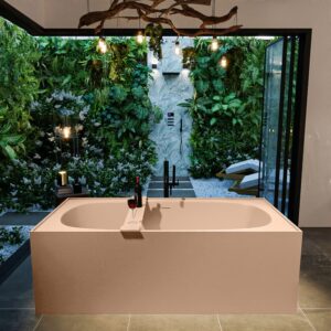 MONDIAZ FREEZE vrijstaand bad 180x85cm kleur Rosee / Rosee