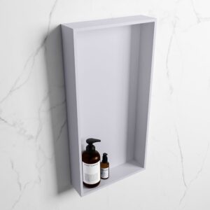 MONDIAZ EASY Nis 59,5x29,5cm in solid surface kleur Cale | Cale. 1 vak geschikt voor in- of opbouw