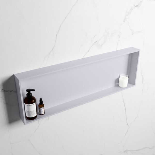 MONDIAZ EASY Nis 89,5x29,5cm in solid surface kleur Cale | Cale. 1 vak geschikt voor in- of opbouw