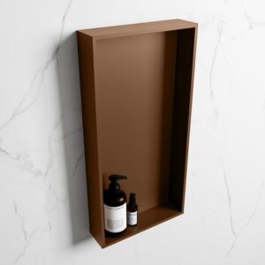 MONDIAZ EASY Nis 59,5x29,5cm in solid surface kleur Rust | Rust. 1 vak geschikt voor in- of opbouw