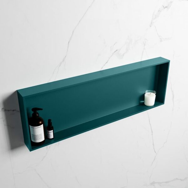 MONDIAZ EASY Nis 89,5x29,5cm in solid surface kleur Smag | Smag. 1 vak geschikt voor in- of opbouw