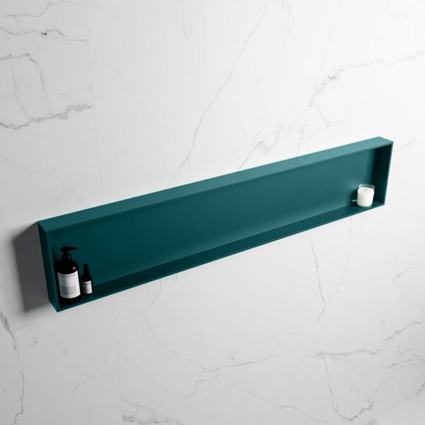 MONDIAZ EASY Nis 149,5x29,5cm in solid surface kleur Smag | Smag. 1 vak geschikt voor in- of opbouw