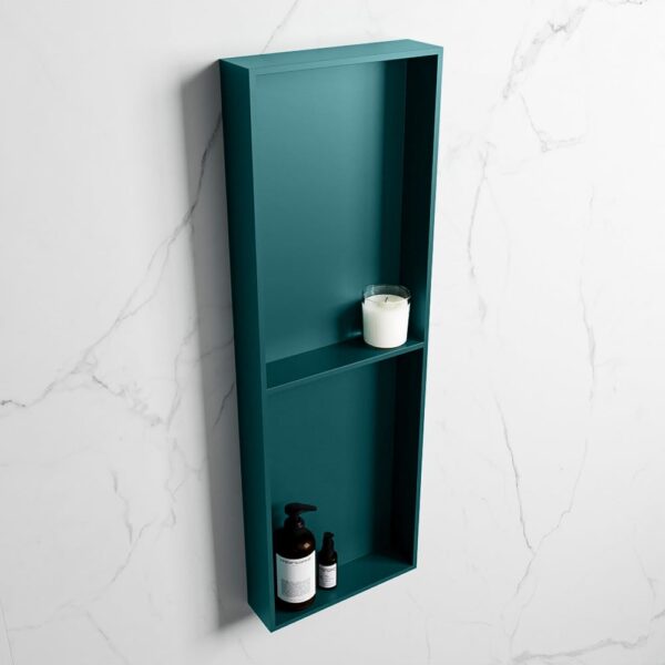 MONDIAZ EASY Nis 149,5x29,5cm in solid surface kleur Smag | Smag. 2 vakken geschikt voor in- of opbouw