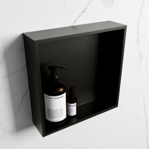 MONDIAZ EASY Nis 29,5x29,5cm in solid surface kleur Urban | Urban. 1 vak geschikt voor in- of opbouw