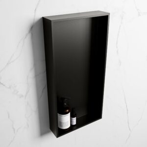 MONDIAZ EASY Nis 59,5x29,5cm in solid surface kleur Urban | Urban. 1 vak geschikt voor in- of opbouw