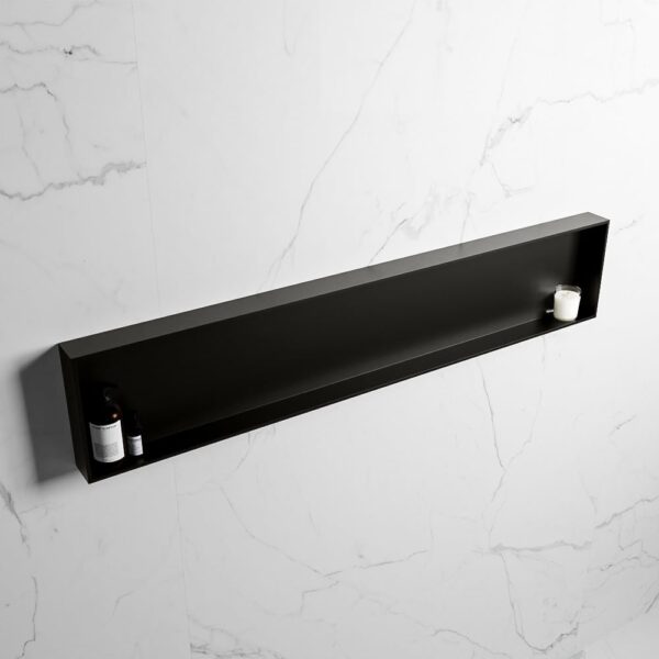 MONDIAZ EASY Nis 149,5x29,5cm in solid surface kleur Urban | Urban. 1 vak geschikt voor in- of opbouw