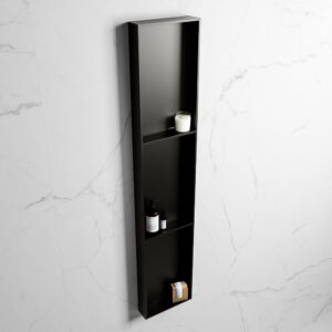 MONDIAZ EASY Nis 149,5x29,5cm in solid surface kleur Urban | Urban. 3 vakken geschikt voor in- of opbouw