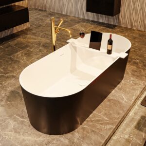 MONDIAZ NOBLE vrijstaand bad 180x75cm kleur Urban / Talc