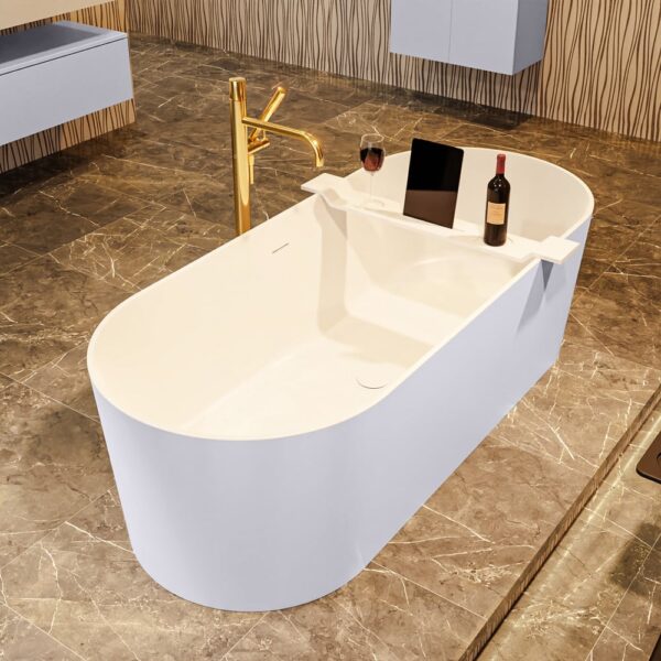 MONDIAZ NOBLE vrijstaand bad 180x75cm kleur Cale / Talc