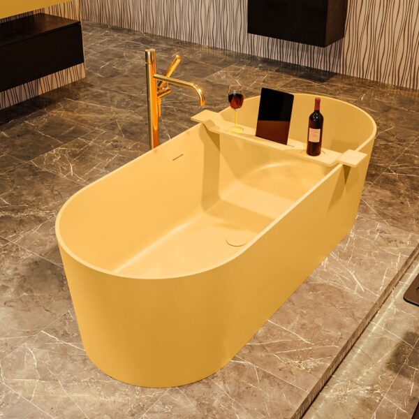 MONDIAZ NOBLE vrijstaand bad 180x75cm kleur Ocher / Ocher
