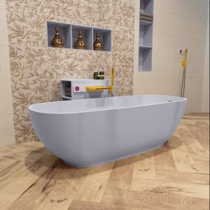 MONDIAZ ROCK vrijstaand bad 170x70cm kleur Cale / Cale