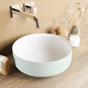 MONDIAZ COSS Waskom solid surface 36cm kleur Greey / Talc