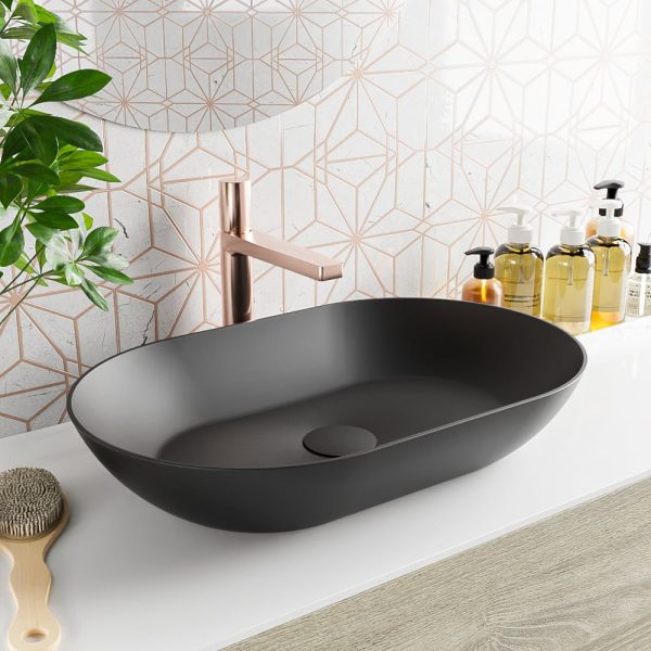 MONDIAZ ONNI Waskom solid surface 55cm kleur Urban / Urban