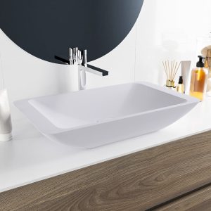 MONDIAZ TOPI Waskom solid surface 60cm kleur Cale / Cale